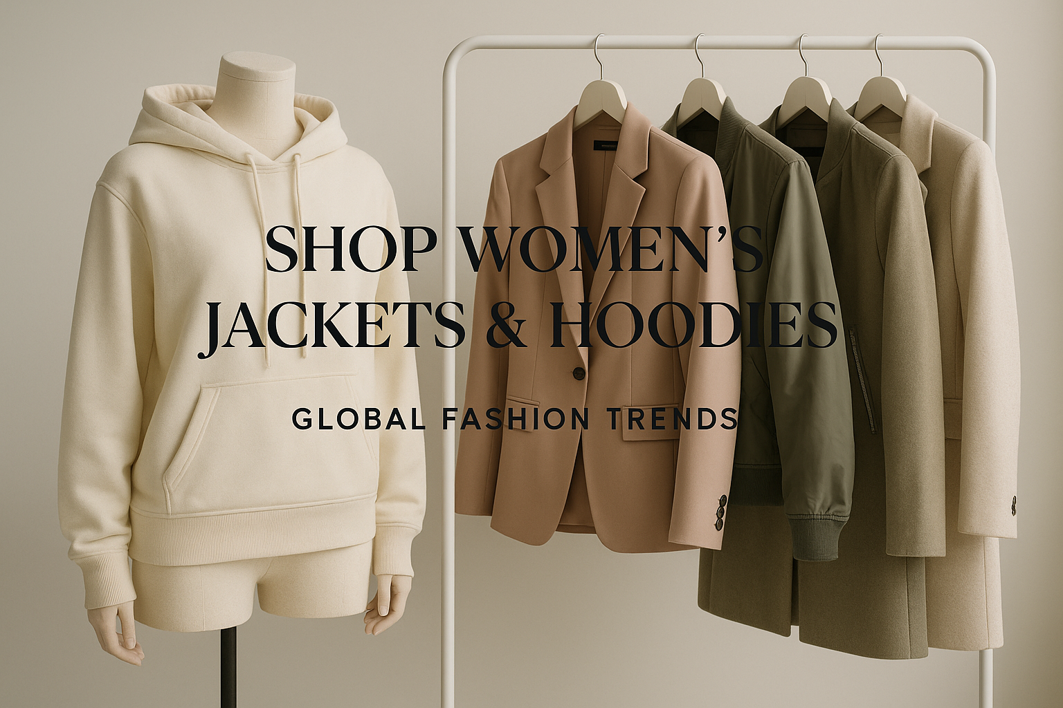 Shop women's jackets and hoodies at Global Fashion Trends. From casual to chic, find your perfect layer.