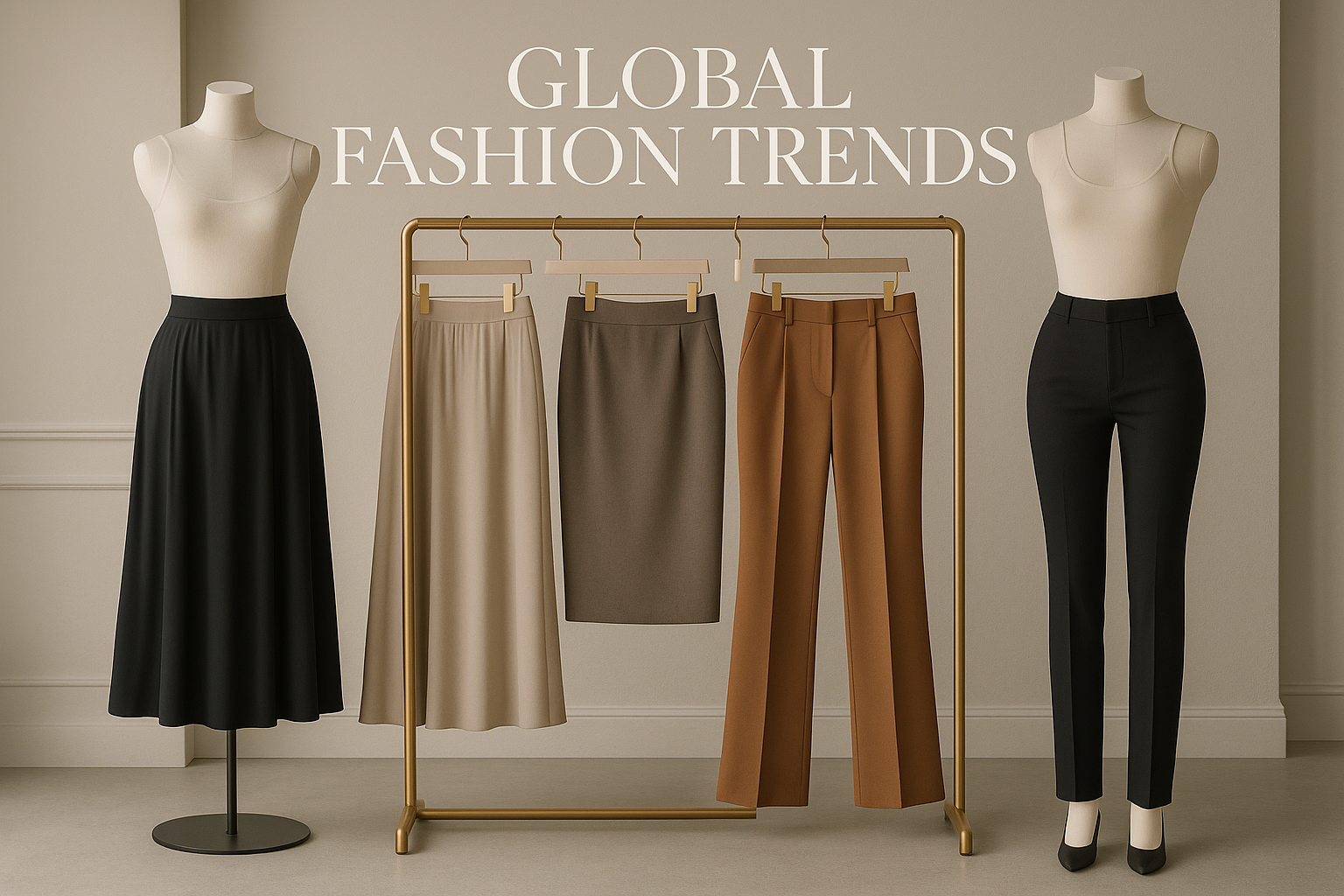 Shop women's skirts and pants at Global Fashion Trends. Versatile styles for every occasion.