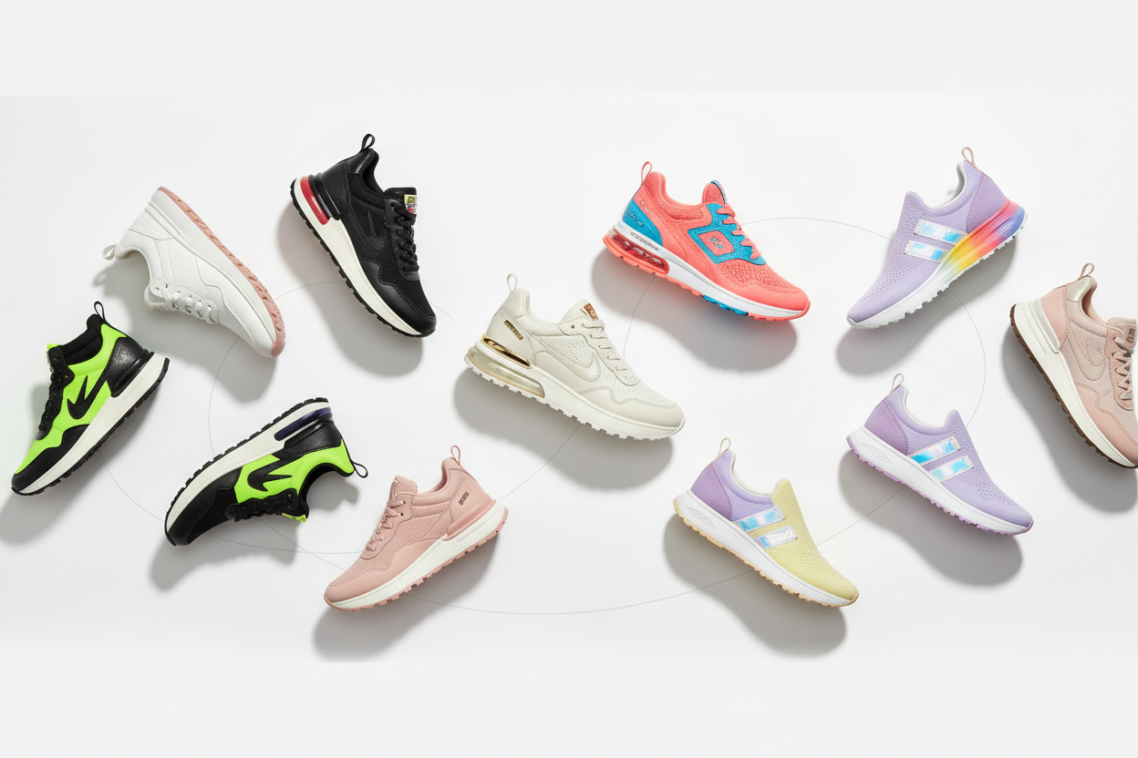 Shop the best women's sneakers online. Discover trendy lifestyle sneakers, comfortable running shoes, and athletic footwear.