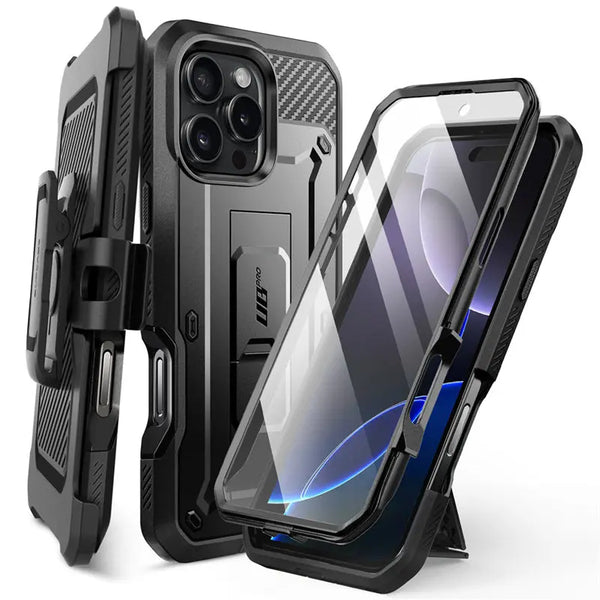 iPhone 16 Pro Max Rugged Case with Screen Protector, 6.9-Inch Shockproof Cover