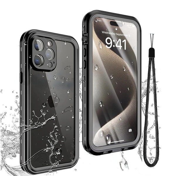 IP68 Waterproof Case For iPhone 16 15 Pro Max 14 13 12 11 Shockproof Heavy Duty iPhone Case