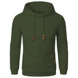Herren Einfarbig Hoodie Pullover Sweatshirt Casual Herbst