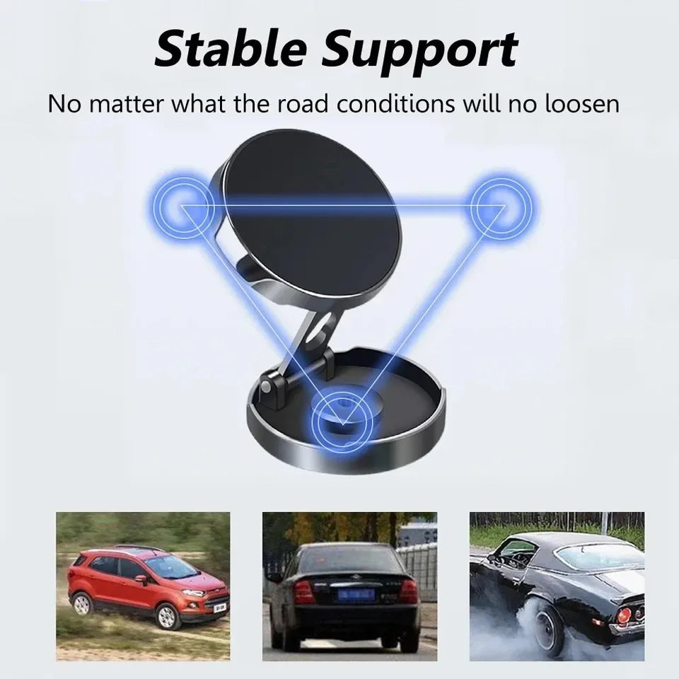 Car phone holder with stable support feature on a white background