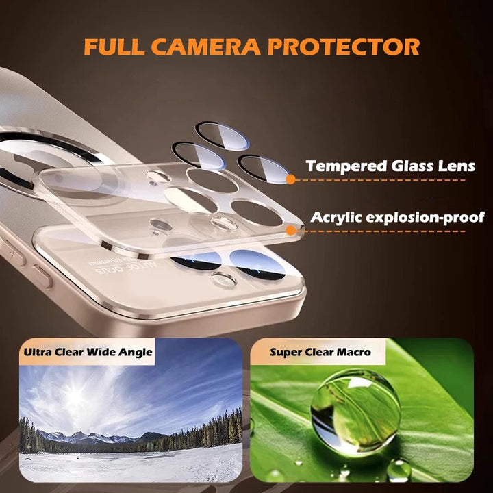 Bumper Matte Magnetic iPhone Case with Full Camera Lens Protection – MagSafe Wireless Charging iPhone Cover