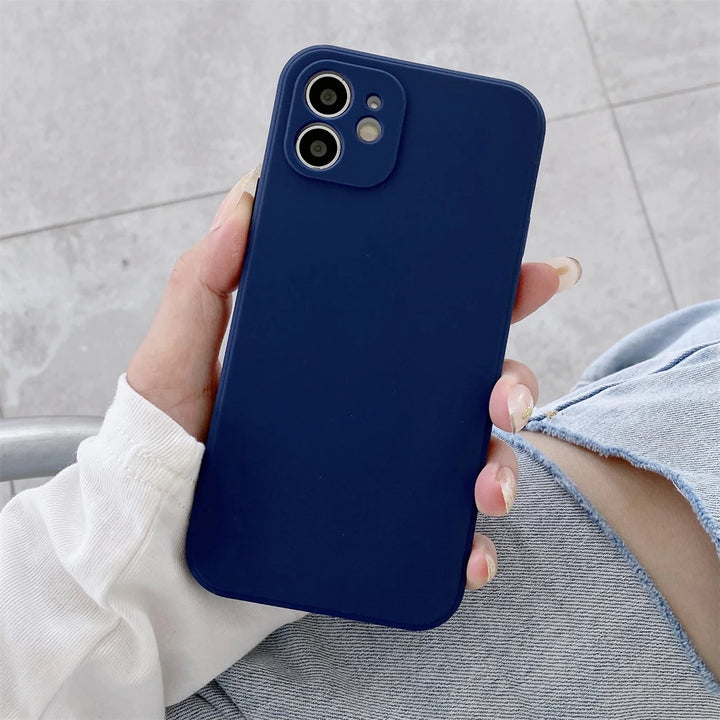 Cute Liquid Silicone Shockproof Phone Case for Xiaomi with Lanyard Necklace Strap