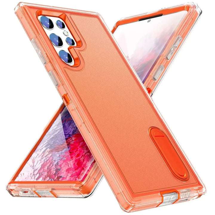 Heavy Duty Anti-Scratch Rugged Case for Samsung Galaxy S25, S24, S23, A54, A15, A16 – Shockproof, Kickstand, Wireless Charging Compatible