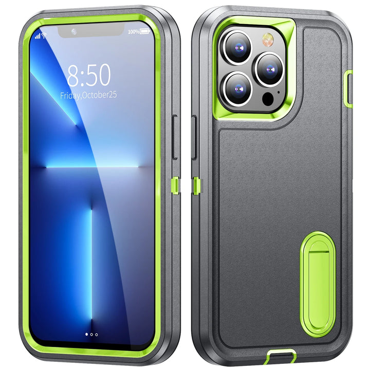 Heavy Armor Shockproof Defend Phone Case for iPhone 12-15 Pro Max