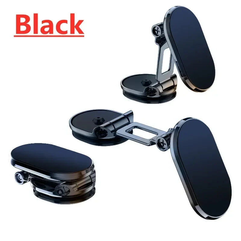 Black car mirror with adjustable arm on a white background
