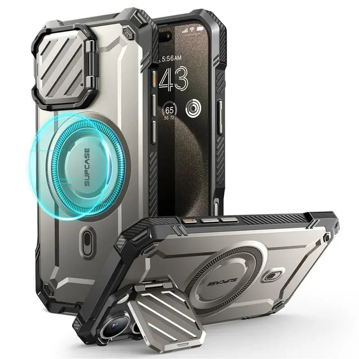 For iPhone 16 Pro Max Case 6.9" 2024 SUPCASE UB Mag XT Heavy Duty Rugged Strong Magnetic Phone Case with Camera Cover Kickstand