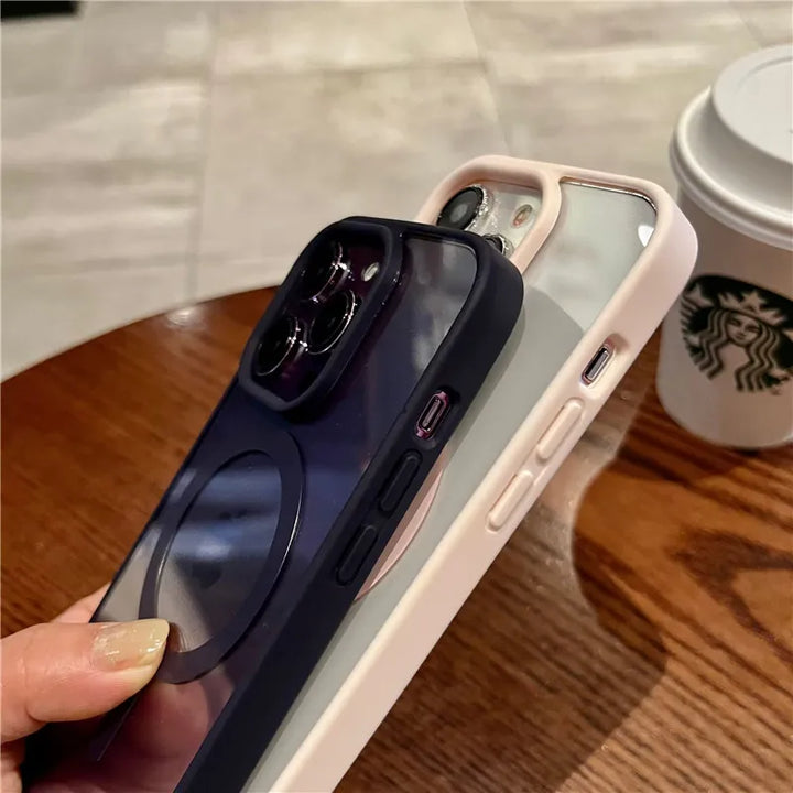 Transparent MagSafe case for iPhone 14 pro