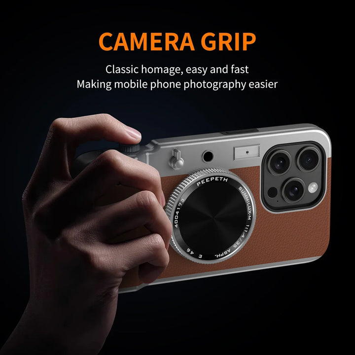 Camera Style Case for iPhone 11 12 13 14 15 16 Pro Max Magnetic
