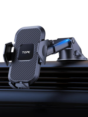 Car phone holder with TOPK branding on a white background