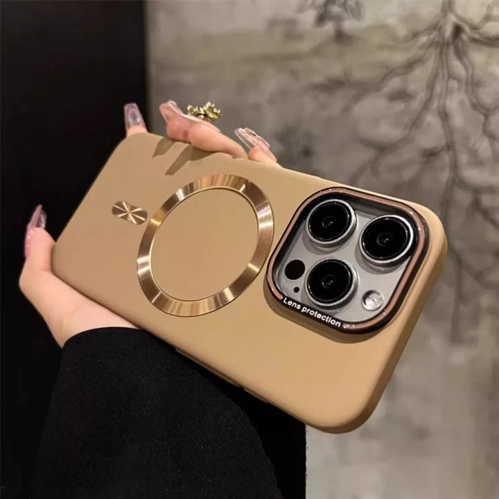 Luxury Matte Laser MagSafe Case for iPhone 16, 15 Pro Max – Ultra-Thin Shockproof Hard Cover in Multiple Colors