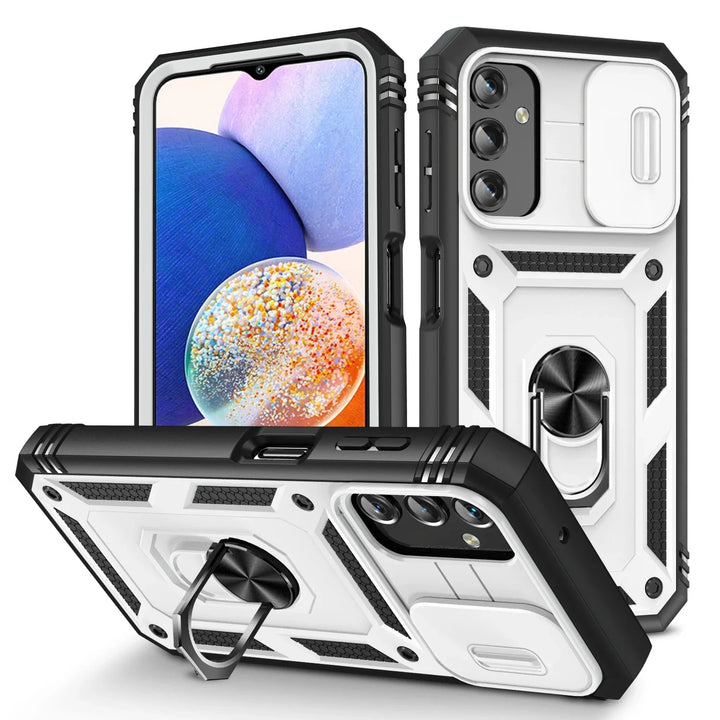 Heavy Duty Armor Case for Samsung Galaxy S24, S23, A54 – Shockproof, Dual Layer, With Ring, Anti-Fingerprint