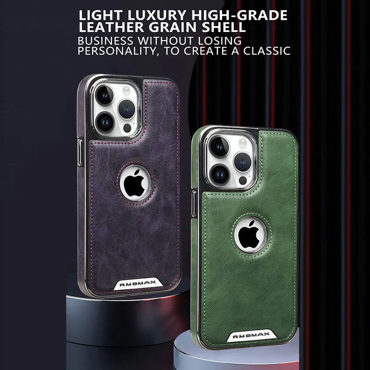 Business Leather Phone Case for iPhone 11 12 13 14 15 16 Pro Max Plus Magsafe