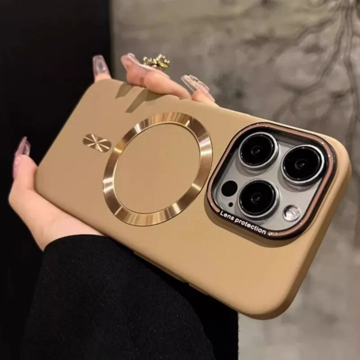 Luxury Matte Laser MagSafe Case for iPhone 16, 15 Pro Max – Ultra-Thin Shockproof Hard Cover in Multiple Colors