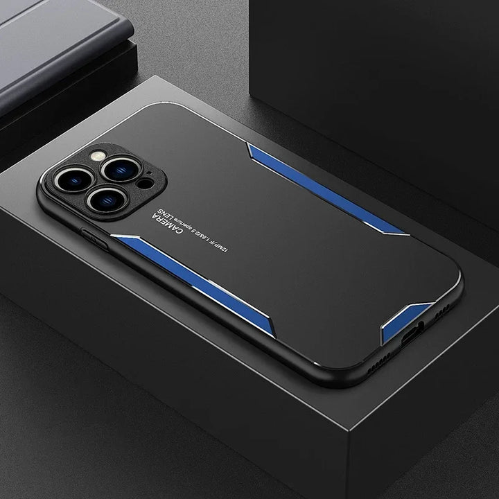 Luxury Metal Matte Silicone Case for iPhone 13 Mini, 12, 11, Pro Max, X, XR, 8, 7 Plus, SE – Shockproof & Stylish