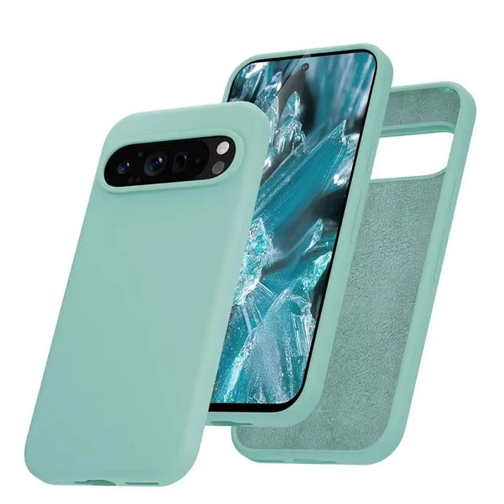 Liquid Silicone Case for Google Pixel 9 Pro – Soft Touch Matte Shockproof Back Cover