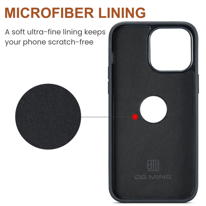 Magnetic Leather RFID Wallet Case for iPhone 11/12/13/14/15/16 Pro Max Plus