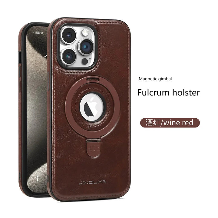 Luxury invisible ring holder iPhone case with MagSafe compatibility, shockproof design, fits iPhone 11, 12, 13, 14, 15, and 16 Pro Max.