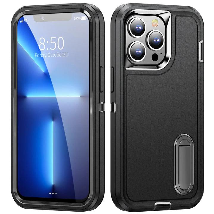 Heavy Armor Shockproof Defend Phone Case for iPhone 12-15 Pro Max