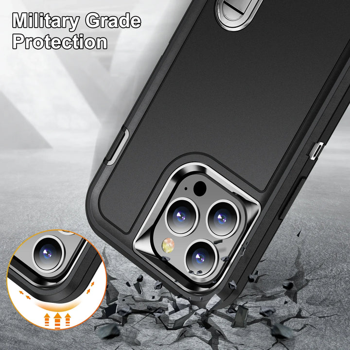 Heavy Armor Shockproof Defend Phone Case for iPhone 12-15 Pro Max