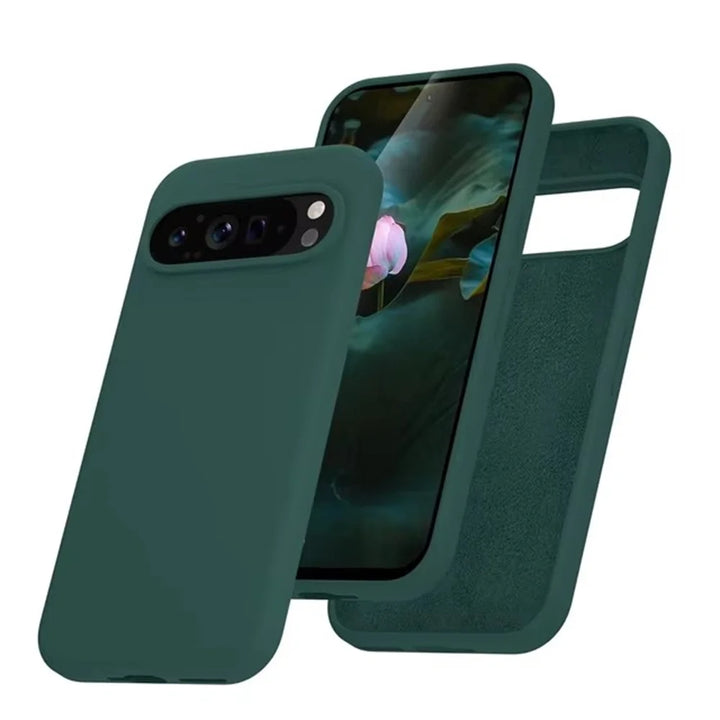 Liquid Silicone Case for Google Pixel 9 Pro – Soft Touch Matte Shockproof Back Cover