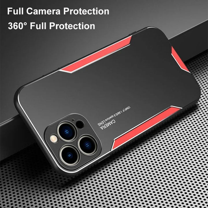 Luxury Metal Matte Silicone Case for iPhone 13 Mini, 12, 11, Pro Max, X, XR, 8, 7 Plus, SE – Shockproof & Stylish