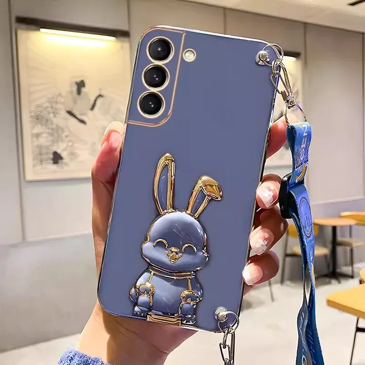 Crossbody Lanyard Rabbit Case for Samsung S8/S9/S10/S20/S21/S22/S23