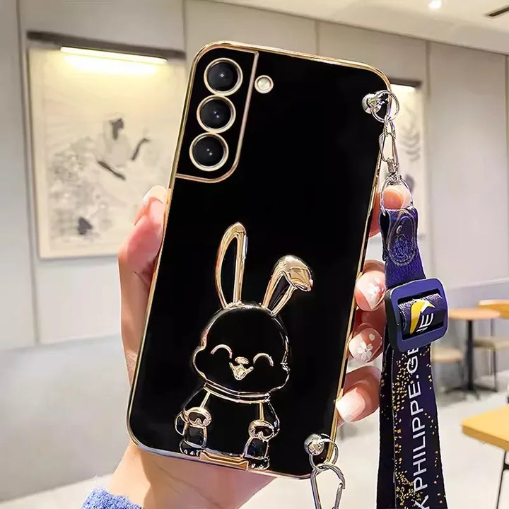Crossbody Lanyard Rabbit Case for Samsung S8/S9/S10/S20/S21/S22/S23