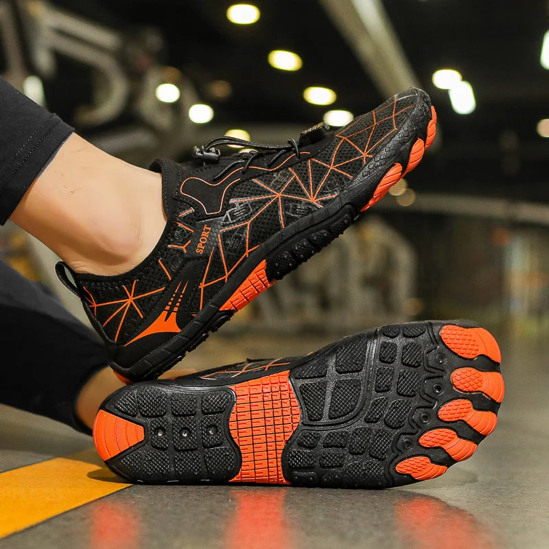 Barefoot Wading Shoes Men Women Mesh Quick-Drying Beach Shoes Outdoor Non-Slip Swimming Shoes Unisex Water Sports Shoes