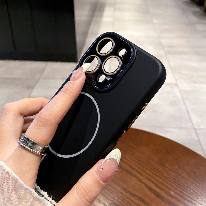 Original Liquid Silicone iPhone Case – MagSafe Magnetic Shockproof Soft Matte Cover for iPhone 11–16 Pro Max