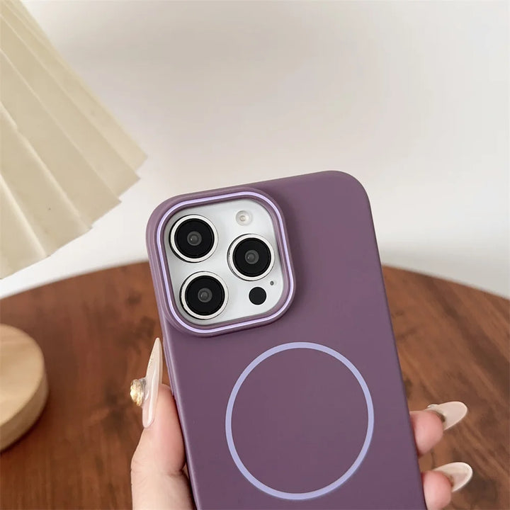 Candy Color Liquid Silicone MagSafe iPhone Case with Lanyard – Shockproof Magnetic Strap Cover for iPhone 11–16 Pro Max