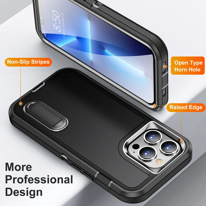 Heavy Armor Shockproof Defend Phone Case for iPhone 12-15 Pro Max