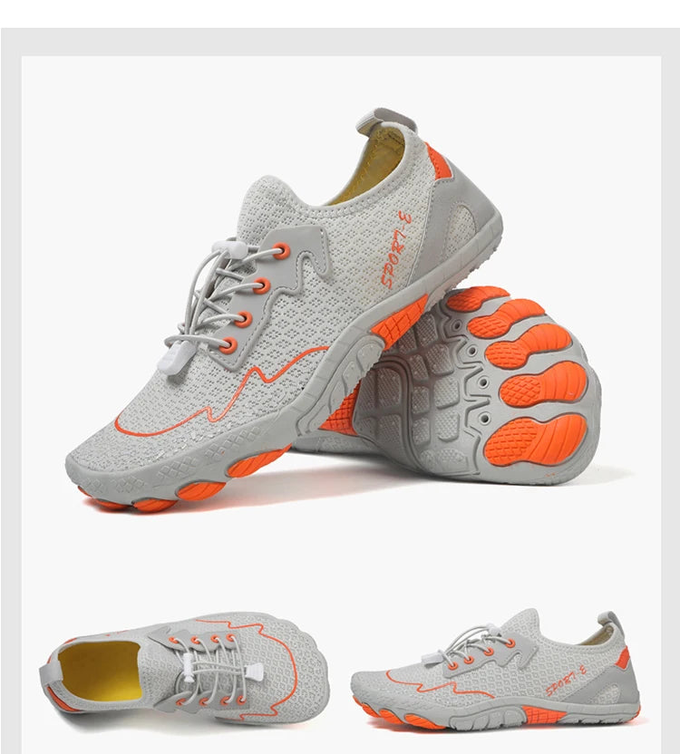 Barefoot Wading Shoes Men Women Mesh Quick-Drying Beach Shoes Outdoor Non-Slip Swimming Shoes Unisex Water Sports Shoes
