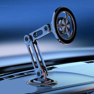 Metallic car antenna on a blue gradient background with a free gift offer.