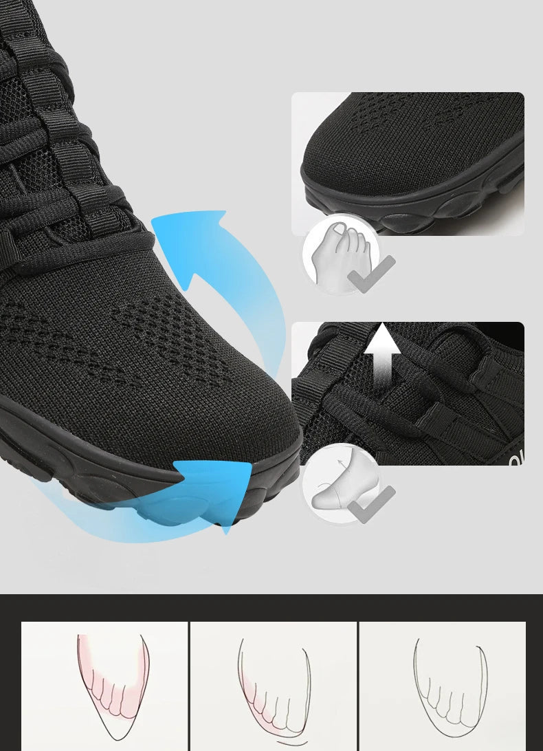 Hiking Shoes, Plus Size, Couple Outdoor Sports Shoes, Wide Palm, Wide Last Shoes, Barefoot Casual Shoes, Indoor Yoga Fitness