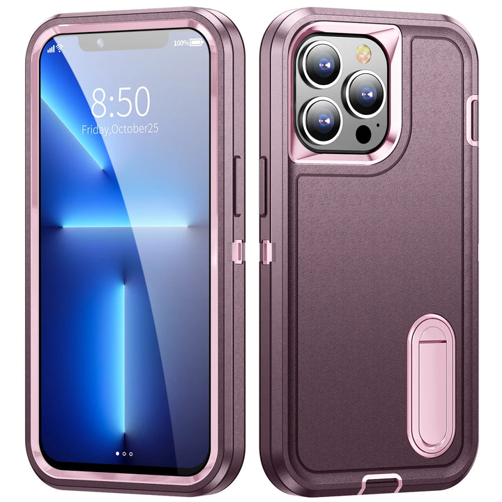Heavy Armor Shockproof Defend Phone Case for iPhone 12-15 Pro Max