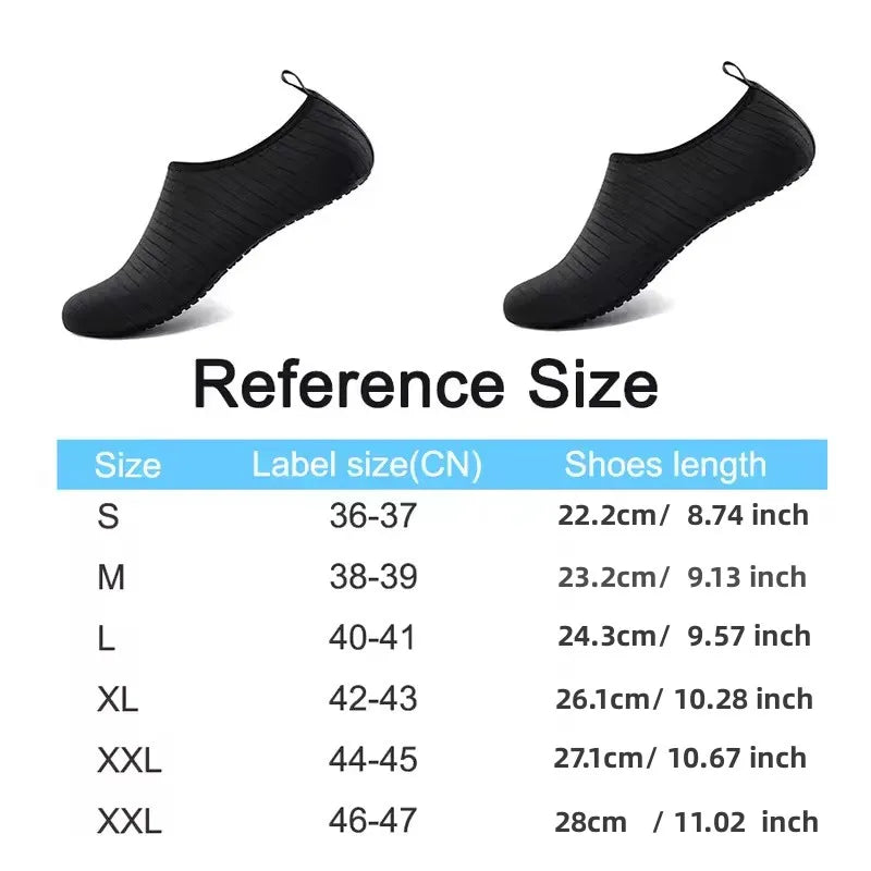 Beach Water Shoes Unisex Beach Quick-Drying Breathable Swimming Slippers Summer Anti-slip Casual Sports Water Sneakers