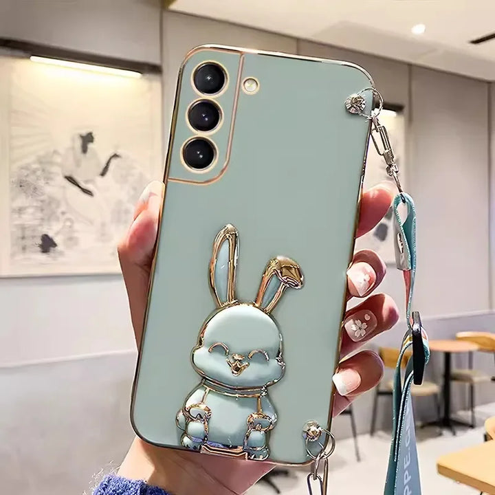 Crossbody Lanyard Rabbit Case for Samsung S8/S9/S10/S20/S21/S22/S23