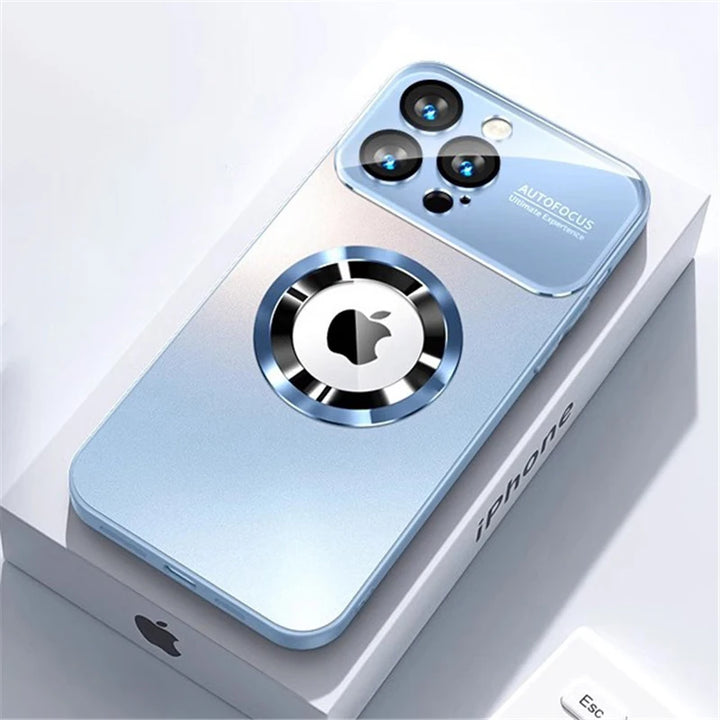 Bumper Matte Magnetic iPhone Case with Full Camera Lens Protection – MagSafe Wireless Charging iPhone Cover