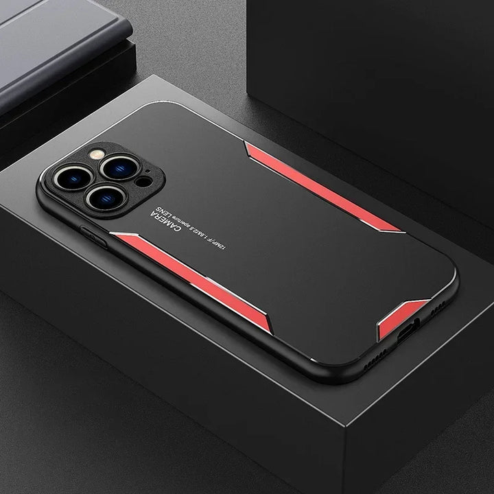 Luxury Metal Matte Silicone Case for iPhone 13 Mini, 12, 11, Pro Max, X, XR, 8, 7 Plus, SE – Shockproof & Stylish