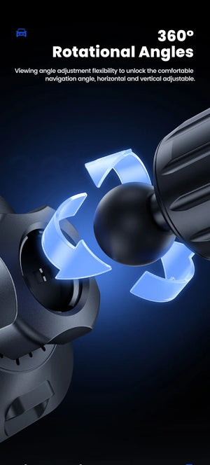 3D illustration of a device with rotational angles on a dark background