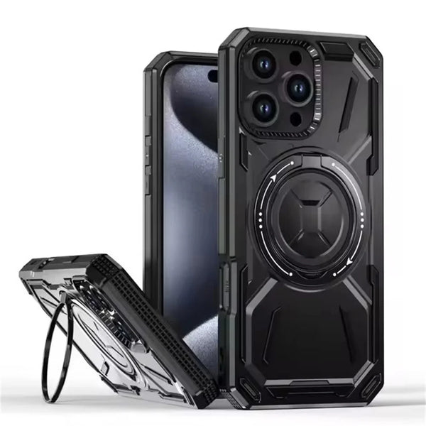 Magnetic Shockproof Bumper Armor Case for iPhone 16 Pro Max 11-16