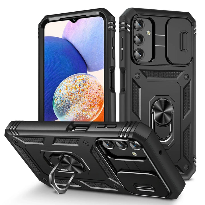 Heavy Duty Armor Case for Samsung Galaxy S24, S23, A54 – Shockproof, Dual Layer, With Ring, Anti-Fingerprint