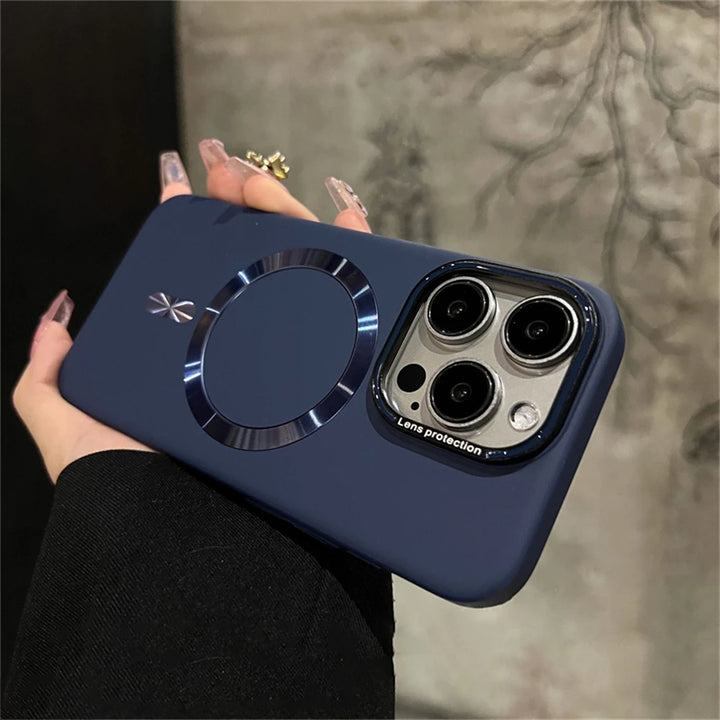 MagSafe Matte Hard Case for iPhone 16 Pro Max – Shockproof, Wireless Charging Compatible