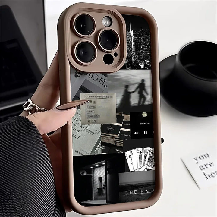 Soft candy liquid silicone phone case with matte finish for iPhone models, featuring camera protection.