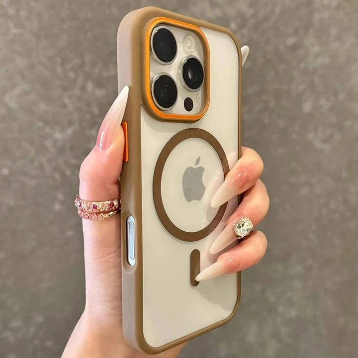 Transparent MagSafe case for iPhone 16