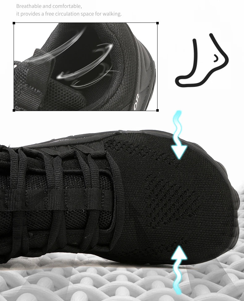 Hiking Shoes, Plus Size, Couple Outdoor Sports Shoes, Wide Palm, Wide Last Shoes, Barefoot Casual Shoes, Indoor Yoga Fitness