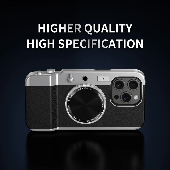 Camera Style Case for iPhone 11 12 13 14 15 16 Pro Max Magnetic